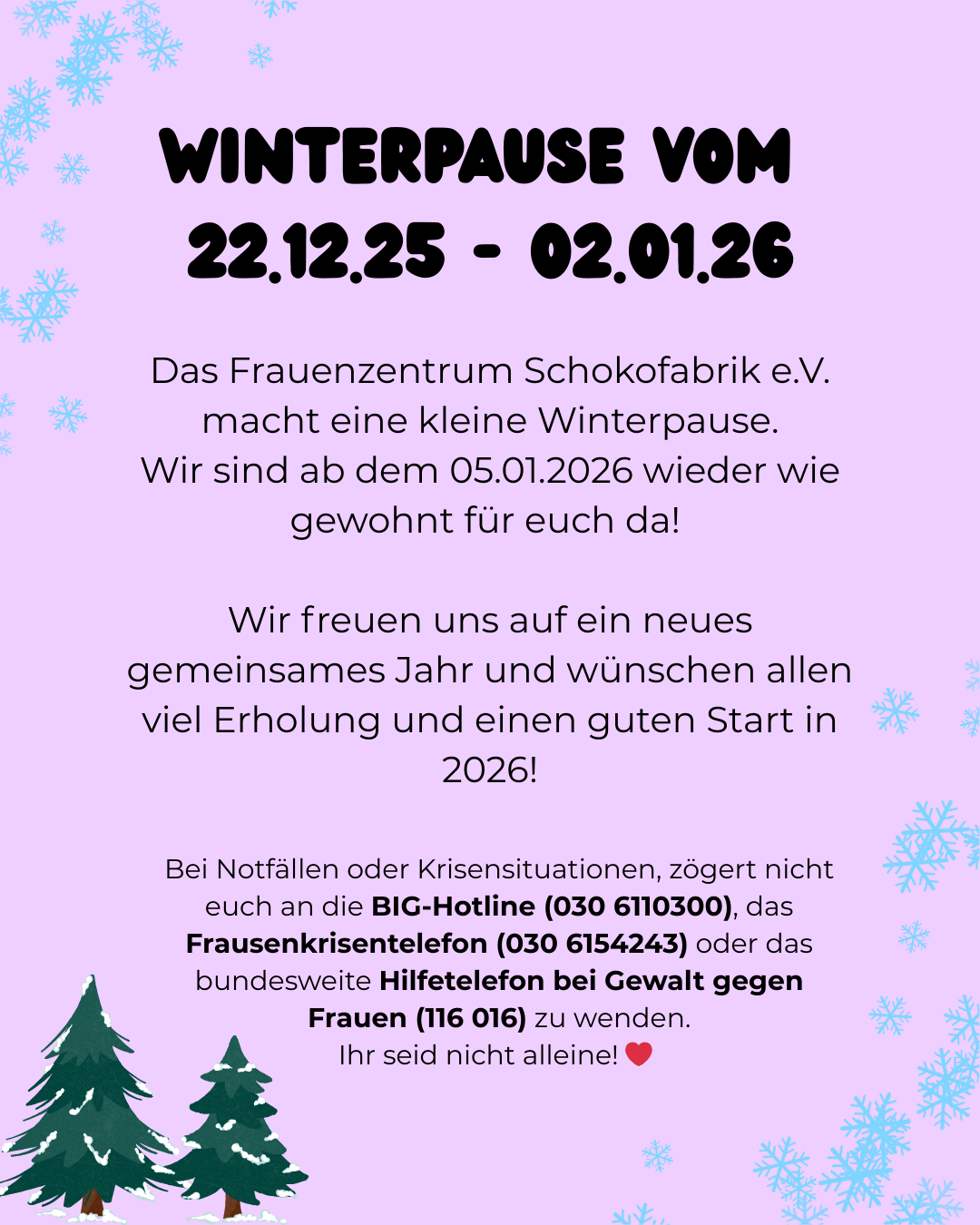 Winterpause Instapost